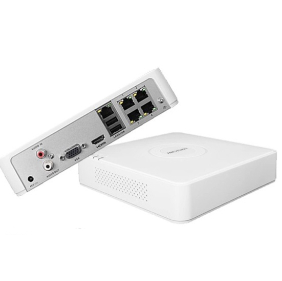 IP   PoE 4  Hikvision NVR ds-7104n-sn/p